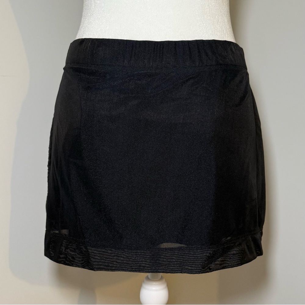 Black Women’s Mesh Mini Skirt